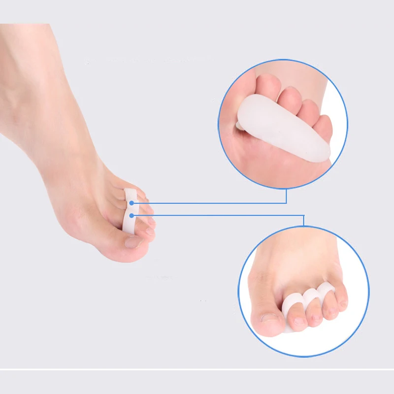 2 пары ортопедические силиконовые разделители пальцев ног|separateur orteils|silicone separatortoe