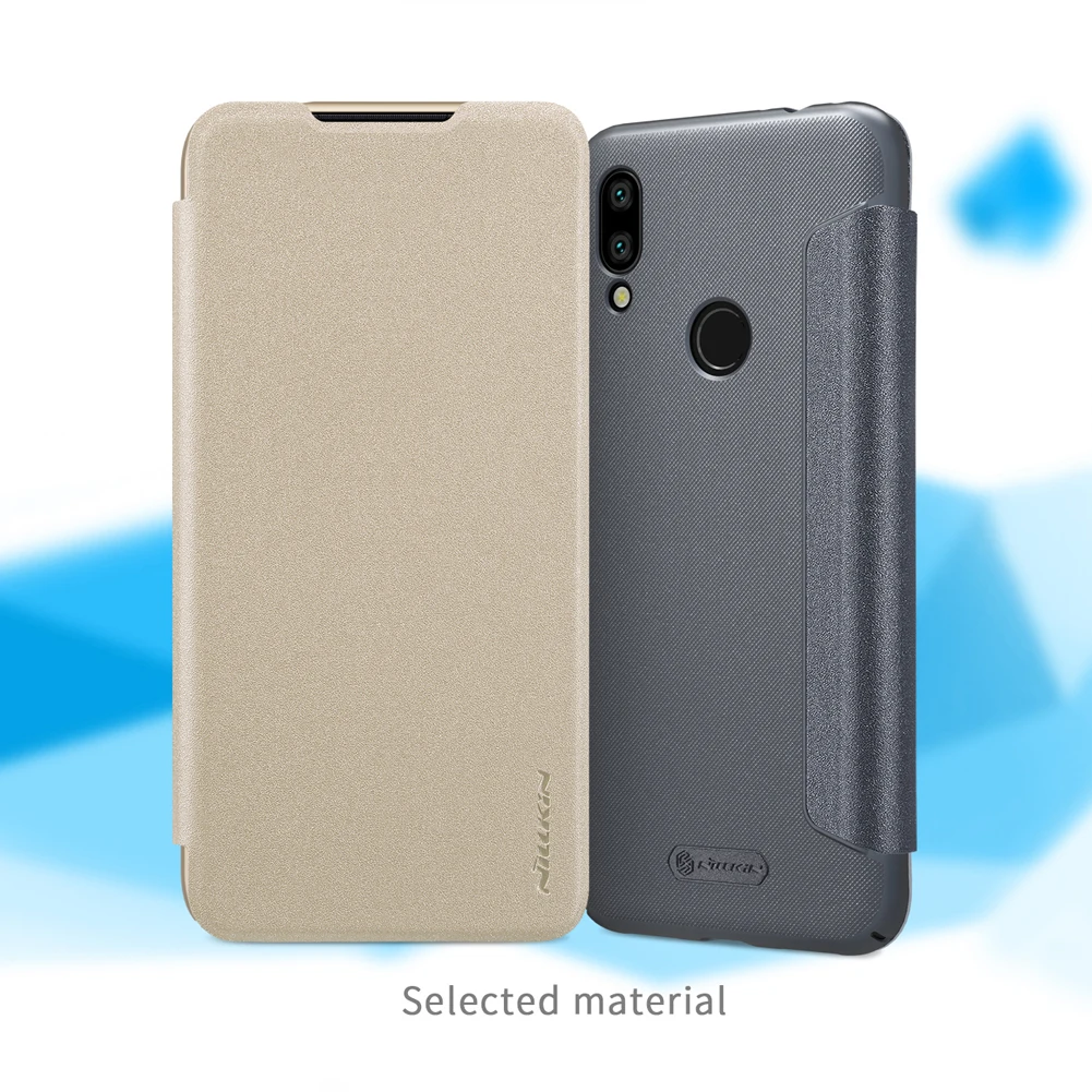 Xiaomi Redmi 7 чехол Nillkin Sparkle роскошный бизнес Жесткий PU кожаный флип-чехол для телефона защитный чехол для Xiaomi Redmi 7 Nilkin Capa