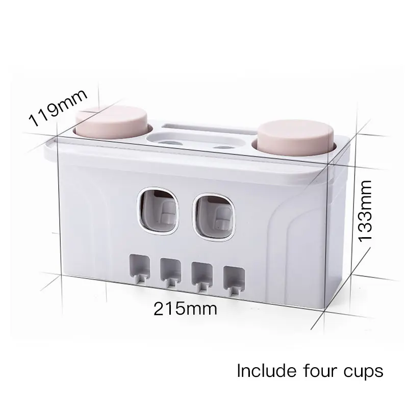 Автоматический Дозатор зубной пасты пыленепроницаемый держатель щетки с