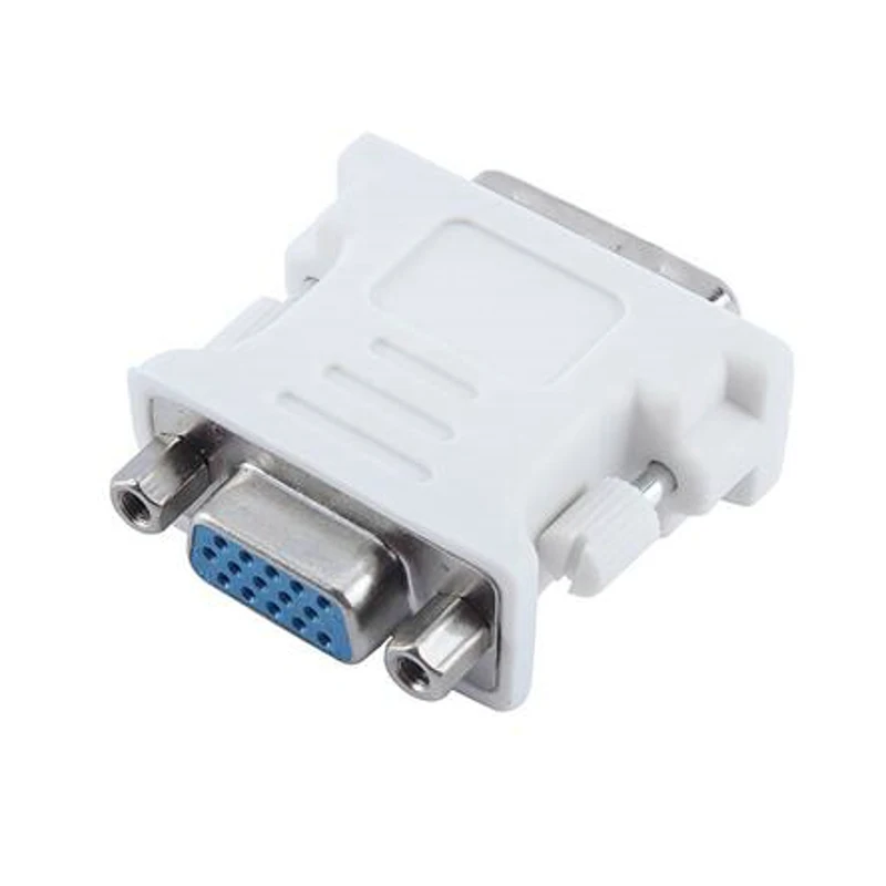 

DVI-I 24+5 Pin VGA Male to DVI Female Video Converter Adapter for PC laptop 1080P HDTV Converter for PC PS3 Projector TV Box