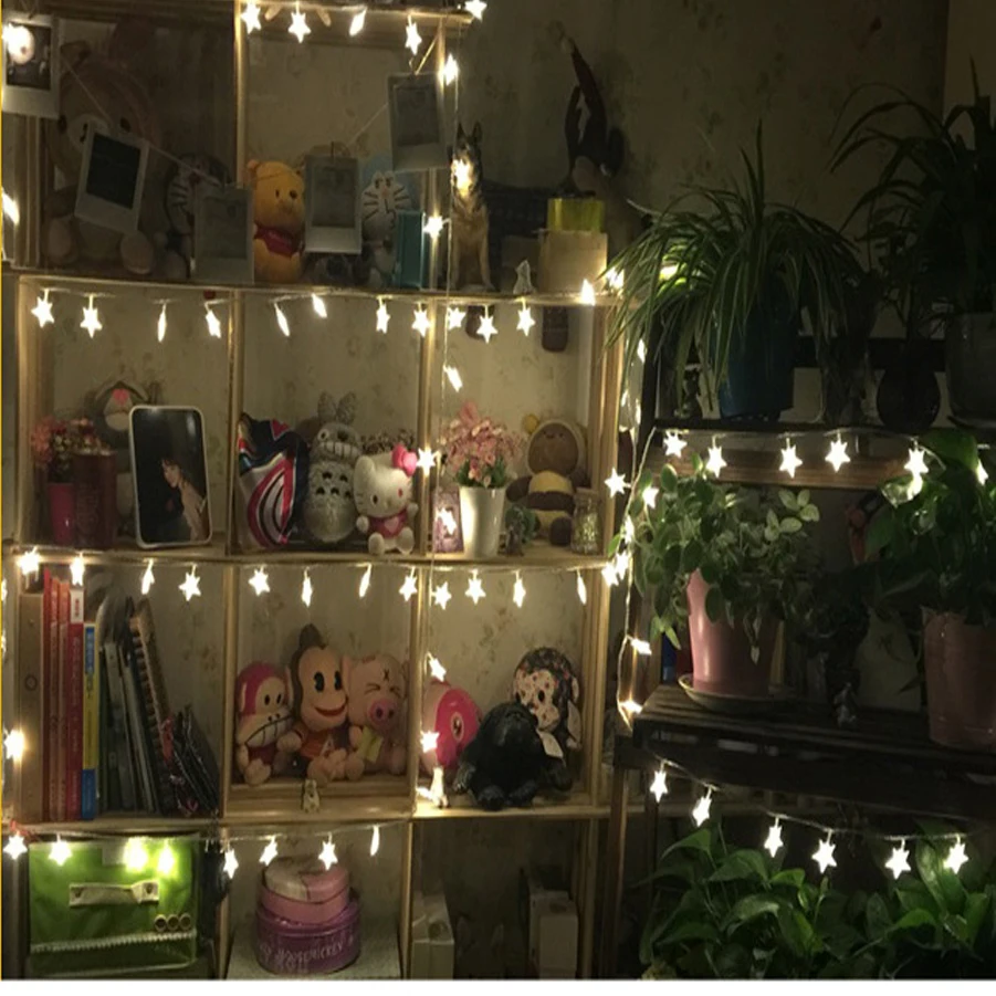 4 м цветные батареи модели рождественские светодиодные огни звезда мигающие