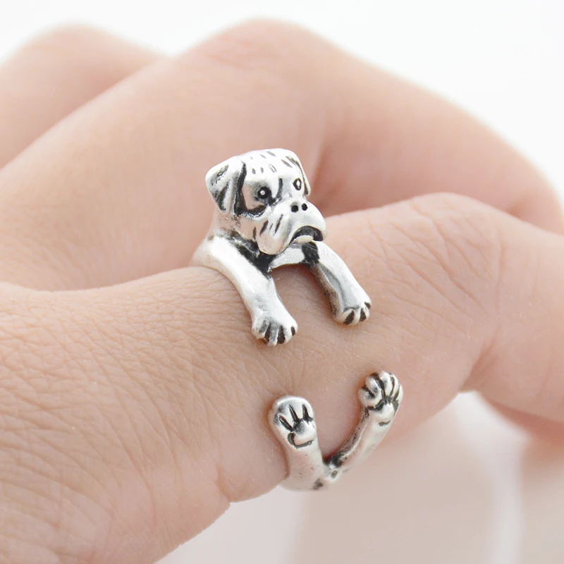 Античное серебристое кольцо Fei Ye Paw Boho для женщин уникальное с животными мужские