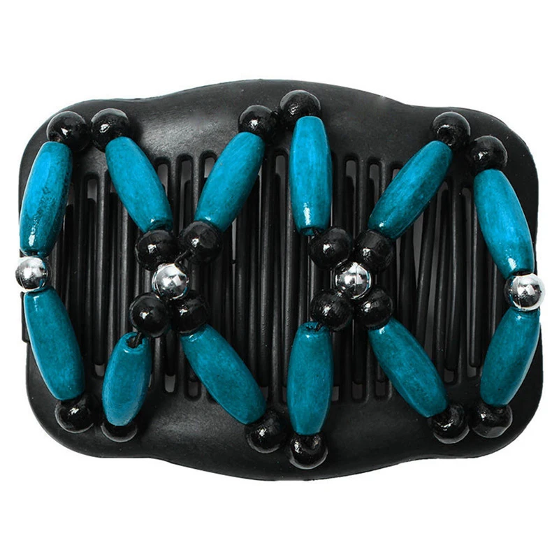 Женская Волшебная эластичная двойная заколка стрейчевая для волос женская