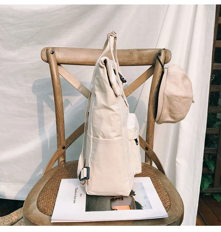 Модная хлопковая ткань для подростков Mochila, школьная сумка для девочек, женский рюкзак, черная школьная сумка, женский рюкзак для книг