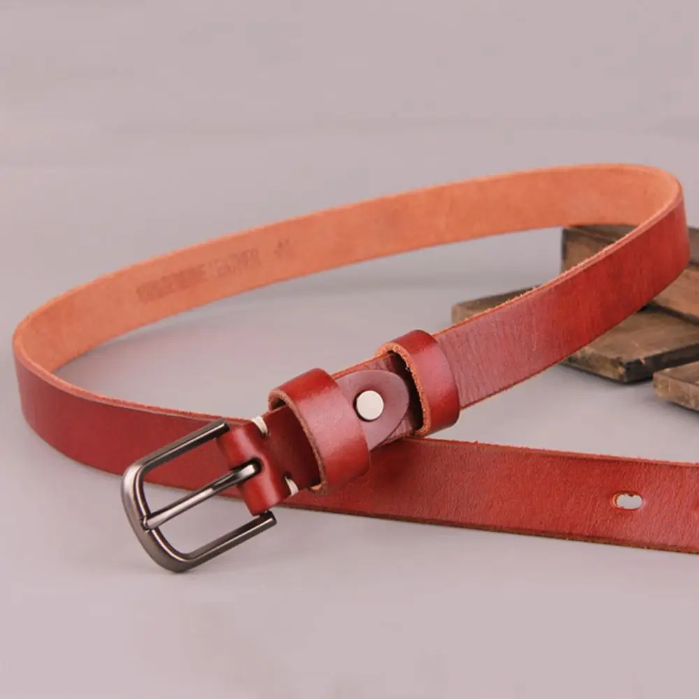 FAJARINA Quality Cowhide Leather Ladies 100% Cow Skin Female Models Belt Retro Clasp Buckle Styles Belts for Women 24mm N17FJ447