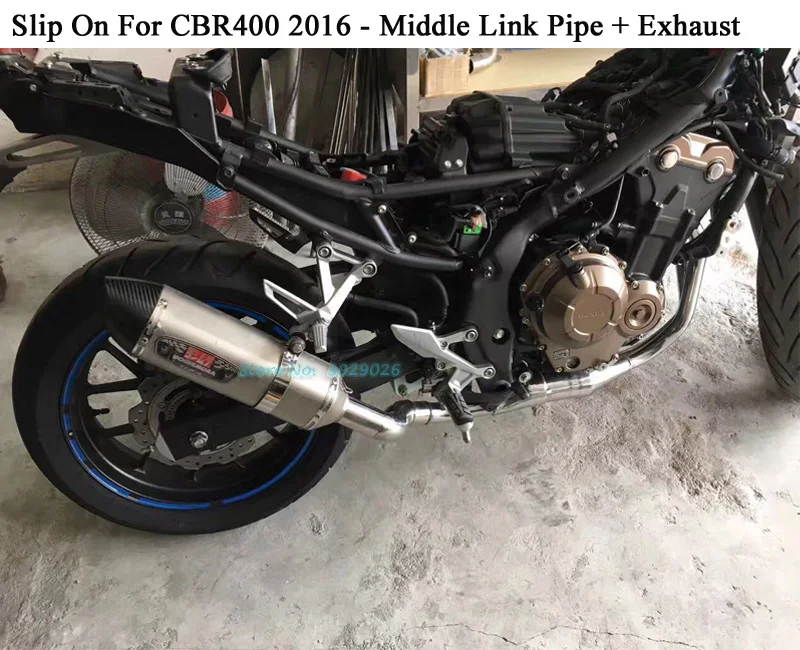 CBR400 мотоцикл модифицированный набор глушитель без шнуровки для Honda CBR 400 2016
