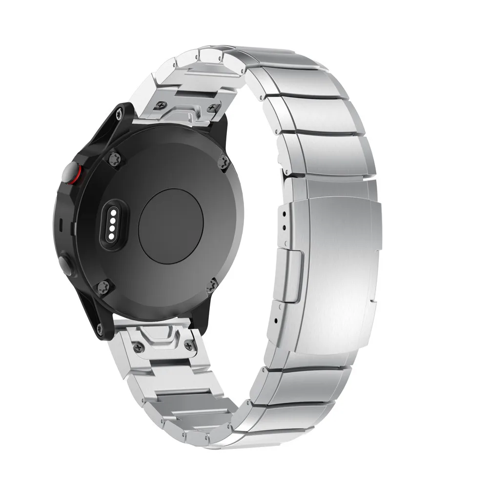 Подлинный Браслет из нержавеющей стали, быстрая замена, ремешок для Garmin Fenix 5, gps часы, Прямая поставка 0816