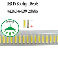 100pcslot new led 8520 3v 150ma lamp beads cool white for repair led lcd tv backlight light bar chip hot
