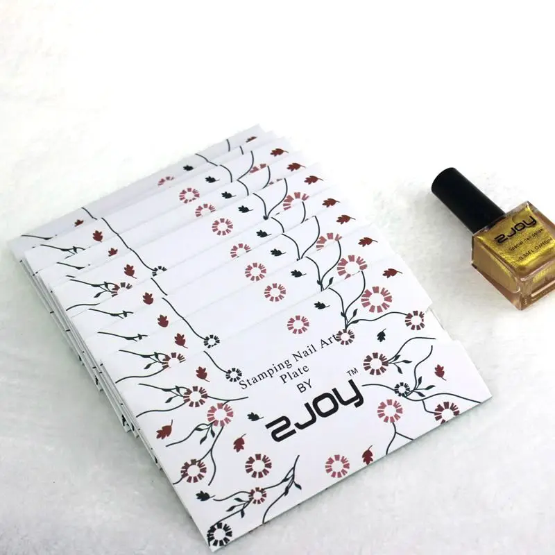 

ZJOY(3,4) Rose Flowers Precious Nail Stamping Plates Rectangle Template Manicure Nail Art Image Plate Stencils Stamps Tool 3D