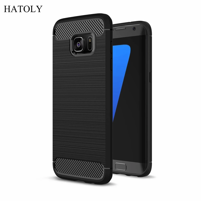 Чехол HATOLY для samsung Galaxy S7 противоударный мягкий силиконовый гибридный чехол