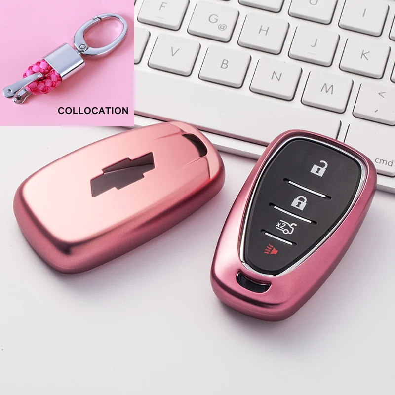 Multicolor Soft Environmentally friendly Tpu Car Key Cover case for Chevrolet Remote Chevy Camaro Cruze Malibu 2017 | Автомобили и