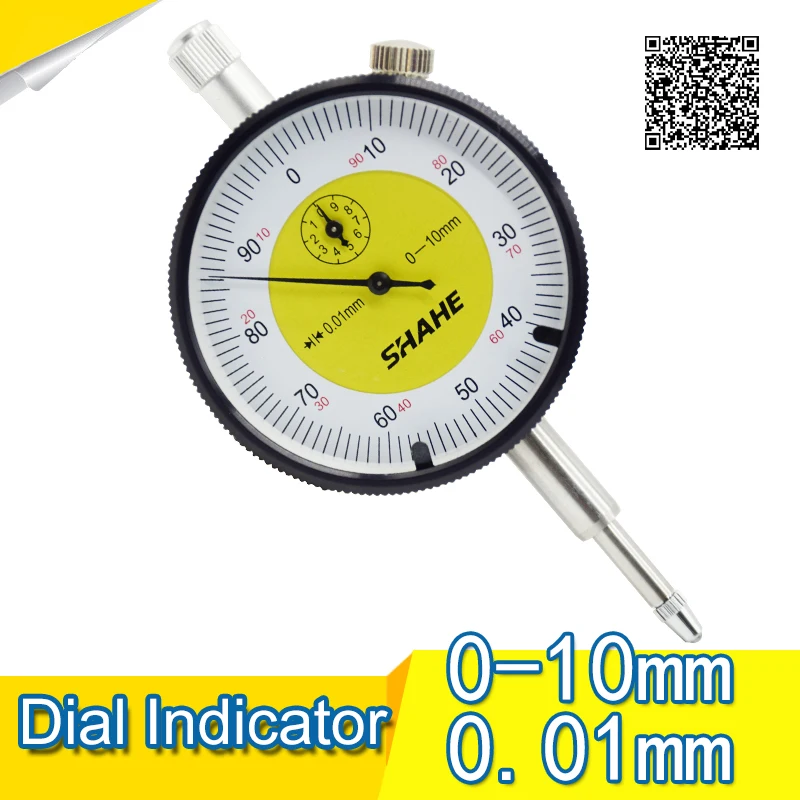 

Индикатор SHAHE 0,01 мм, высокая точность Метрическая шкала индикатор набора, измерительный инструмент, магнитный циферблат, 0-10 мм