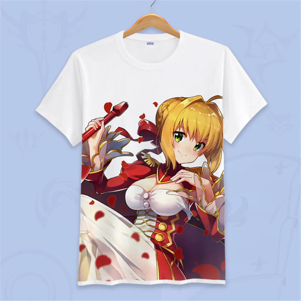 Новая футболка для косплея аниме Fate zero/Fate ubw/Fate stay night saber curse emblem King Arthur Knight Мужская