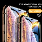 Нано-жидкое УФ-стекло, закаленное стекло для iPhone XS MAX XR X, Защитная пленка для экрана для iPhone 11 Pro Max 6 6S 7 8 Plus с УФ-клеем