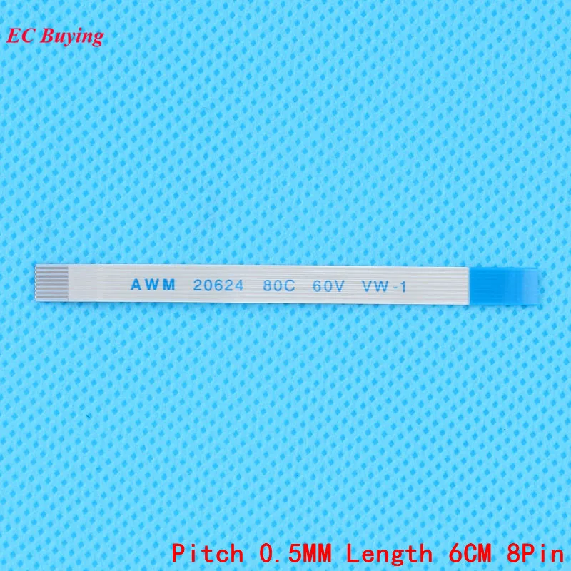 FFC/FPC Гибкий плоский кабель 8Pin лента обратного направления для ЖКД 0 5 мм Длина шага