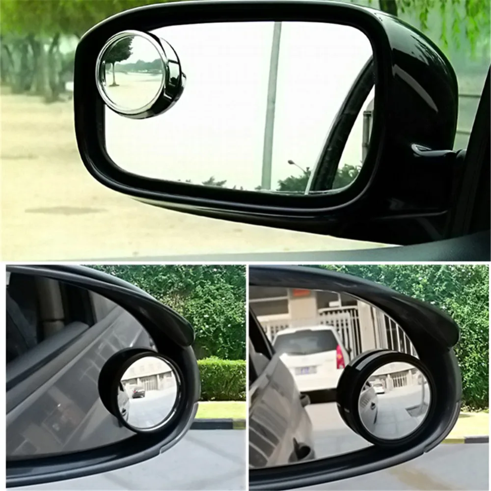 2 шт Автомобильное Зеркало для слепых зон широкоугольное зеркало 360 Вращение регулируемое зеркало заднего вида автомобиля Стайлинг выпуклое зеркало слепого пятна