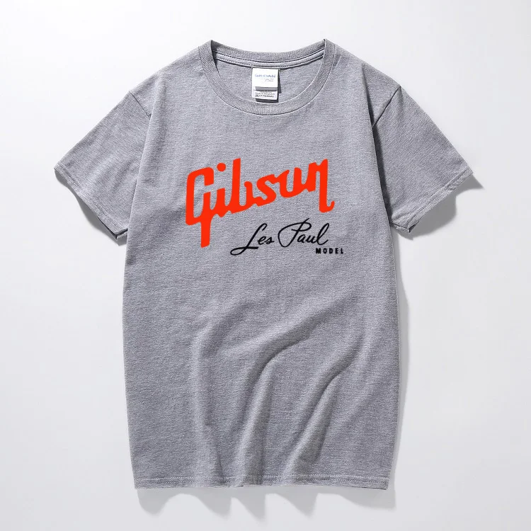 Летние Новые футболки Gibson, мужские хлопковые футболки с круглым вырезом, мужские футболки с коротким рукавом, европейские размеры, хип-хоп мужские футболки, топы