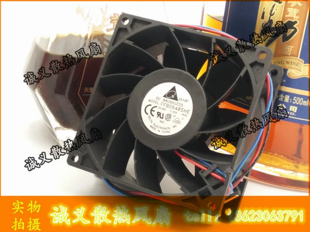 Delta 9238 FFB0948SHE 48V 0.3A dc бесщеточный вентилятор контроль скорости охлаждающий 90x90x38мм |