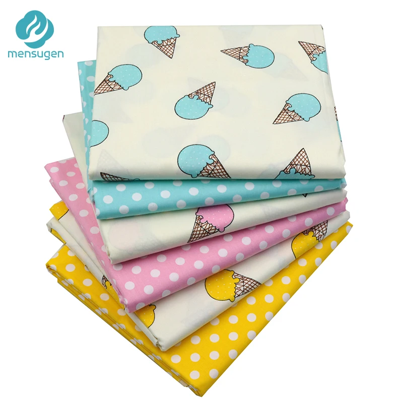6 шт. хлопковая ткань для пэчворка 18x22/46x56 см|fabrics for patchwork|cotton fabricdot cotton fabric |