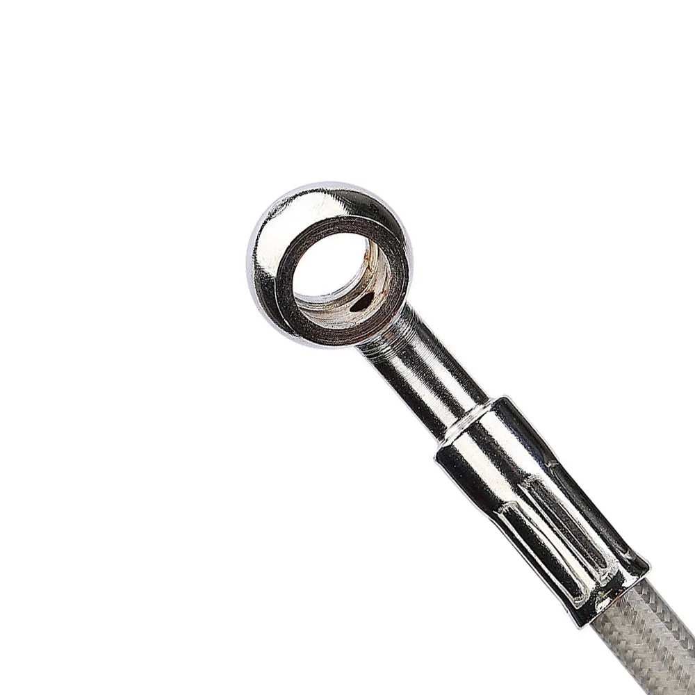 

800 mm Universal Motorcycle Brake Oil Hose Brake Line Stainless Steel Braided Oil Hose Line Pipe Fit ATV Dirt Pit Bike