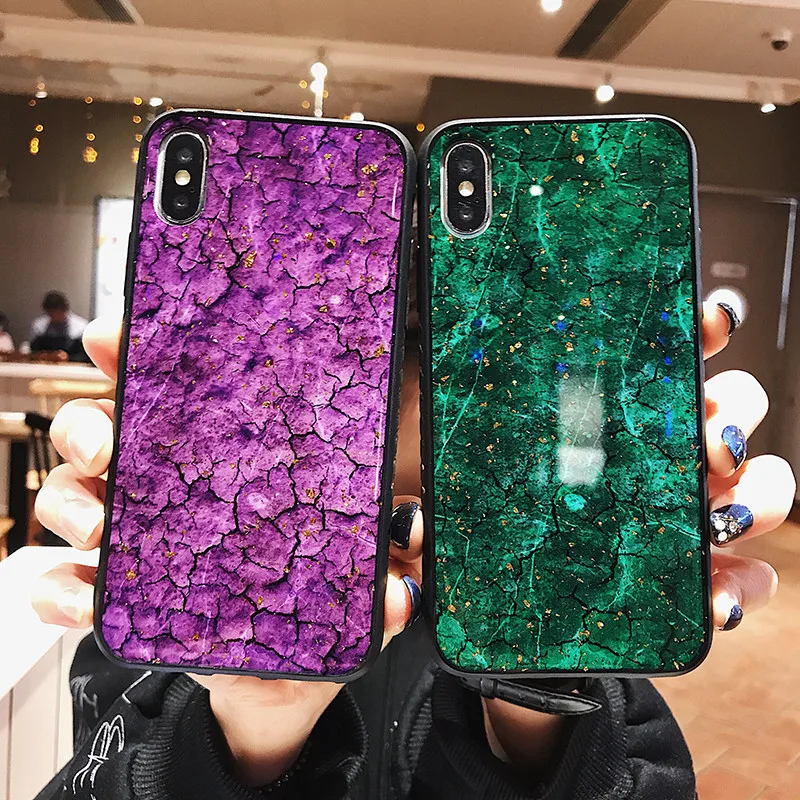 Marbie золото осеннем чарте владельцев задняя крышка чехол для samsung Galaxy J4 J6 J8 A5 A6 A8