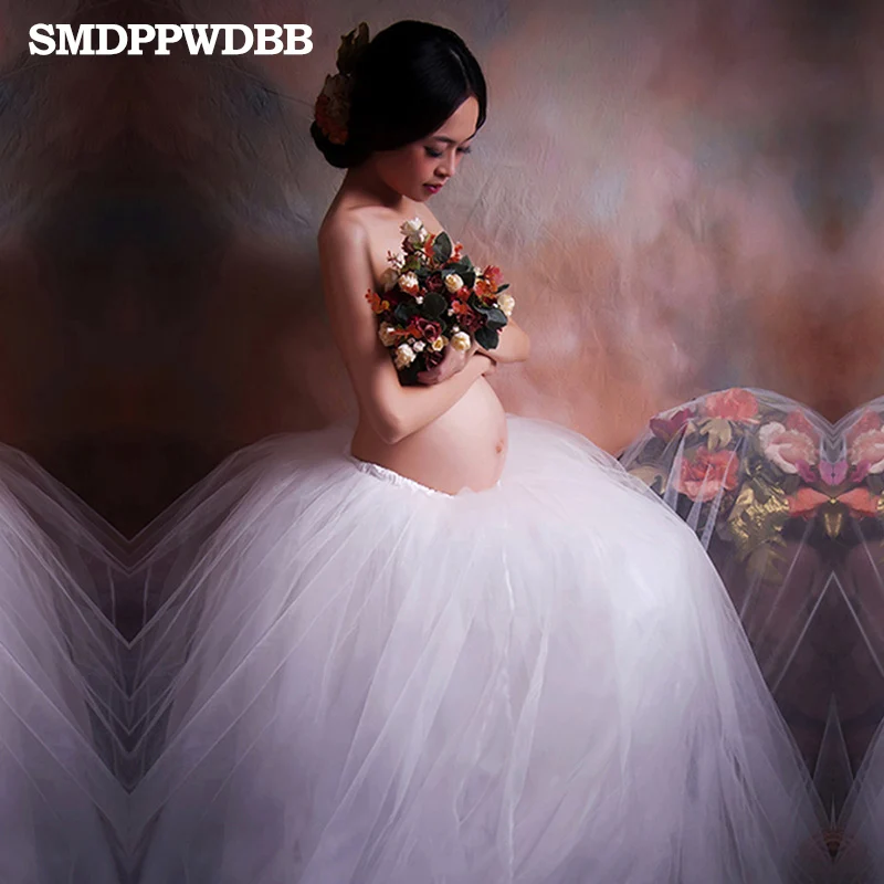 Платье для беременных элегантные белые кружевные платья Королевского стиля