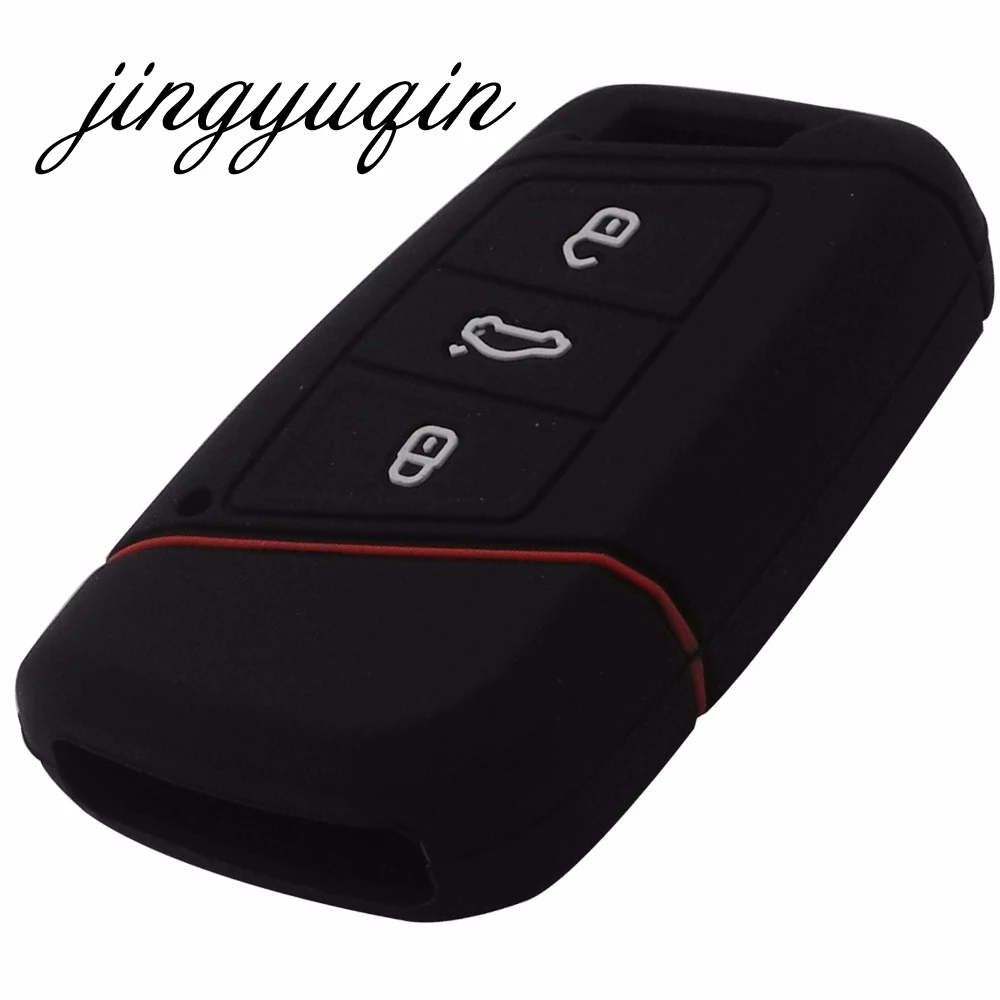 Силиконовый чехол для ключей jingyuqin держатель VW Skoda Superb Magotan Passat B8 A7 Golf Smart