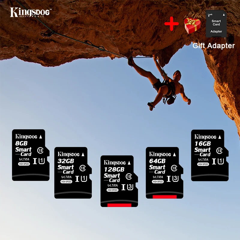 KINGSDOG новая карта памяти TF Micro SD карты класса 10 8 ГБ 16 32 64 Гб 128 Microsd внутренняя память