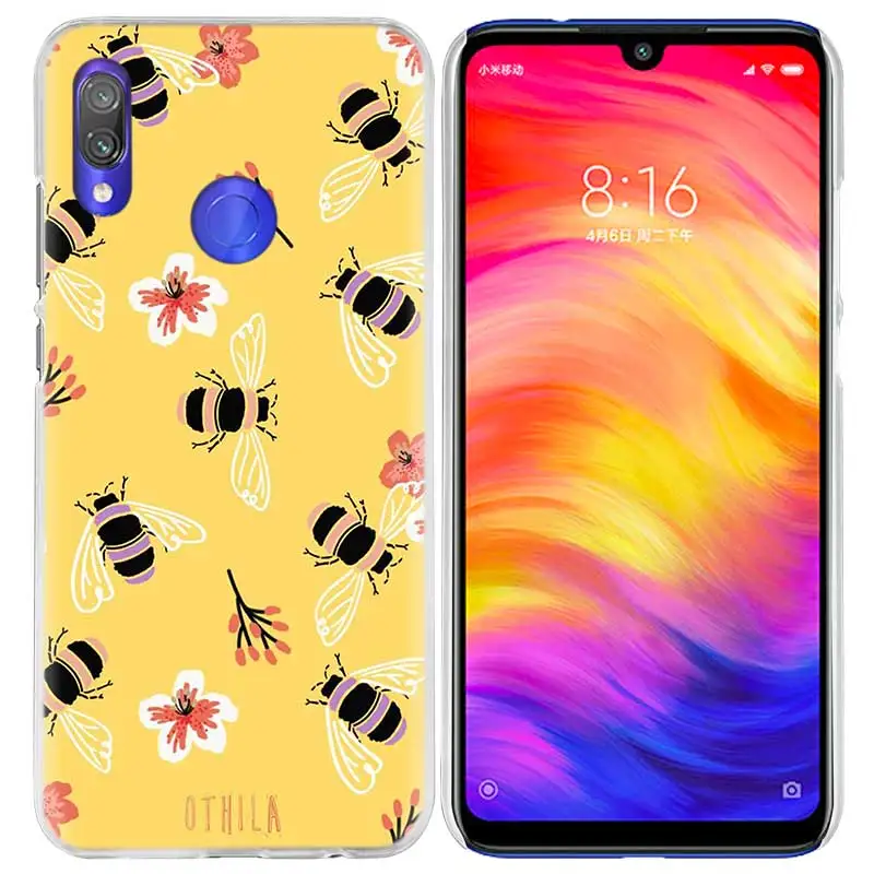 Чехол с Пчелой золотым медом для Xiao mi Red mi Go Note 7 6 6A Pro S2 5 5A 4X mi A1 A2 9 mi x 3 5G 8 lite Play F1 жесткий чехол для телефона