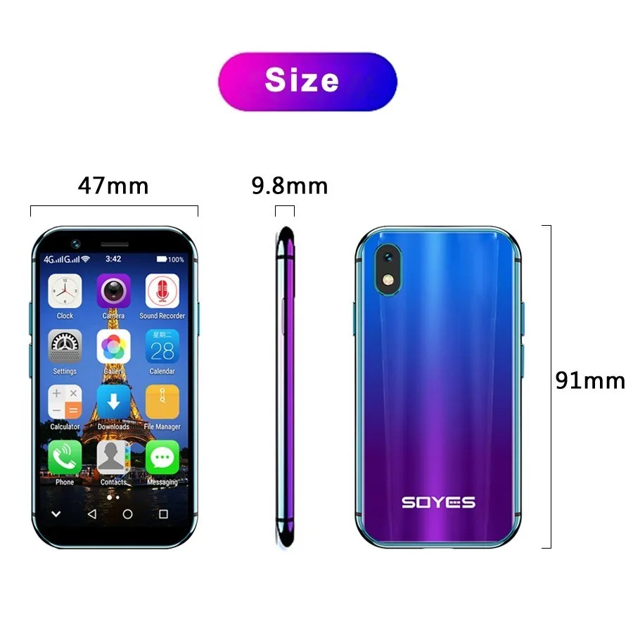 SOYES XS 3 0 &quotмаленький Маленький разблокированный Супер Мини android смартфон 6 4G