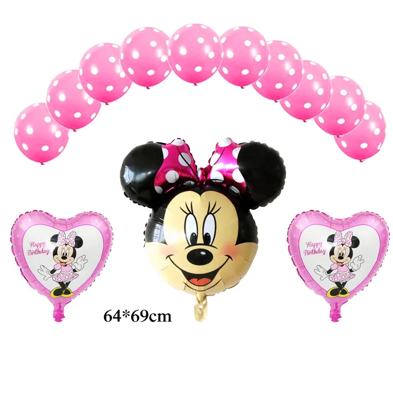 13pc pink set M03 13 шт./лот набор воздушных шаров Рапунцель включает латексный шар и 18 дюймовый круглый фольгированный шар принцессы Рапунцель для девочек на день рождения - Цвет: 13pc pink set M03