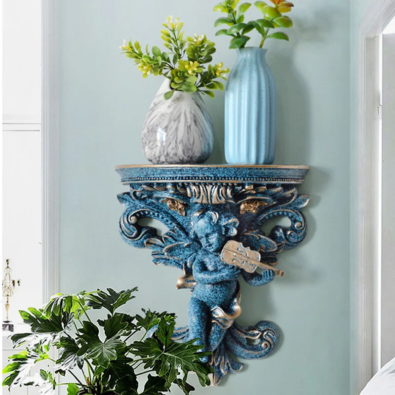 Европейская креативная настенная полимерная полка ASFULL с ангелом настенный