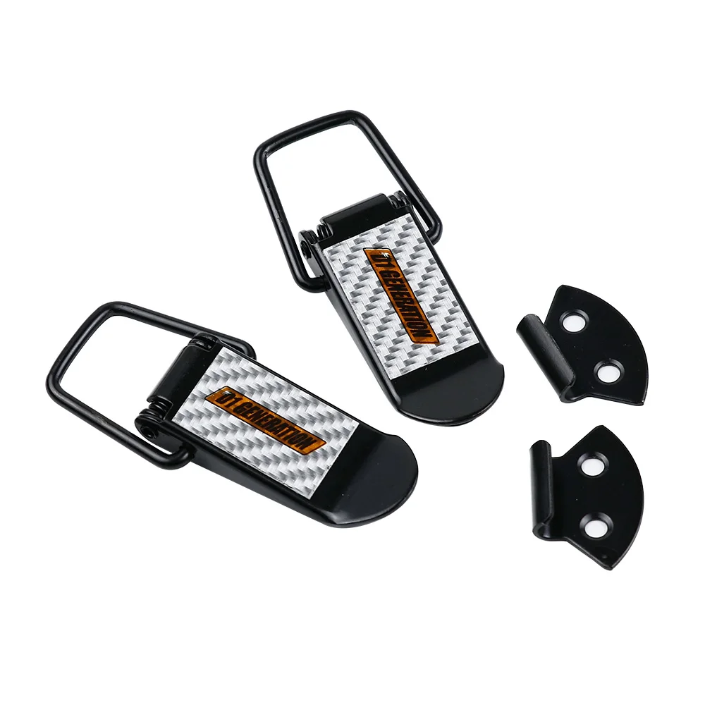 D1 Generation White Carbon Friber Security Hook Lock Clip Kit Quick Release Fastener For Racing Car | Автомобили и мотоциклы