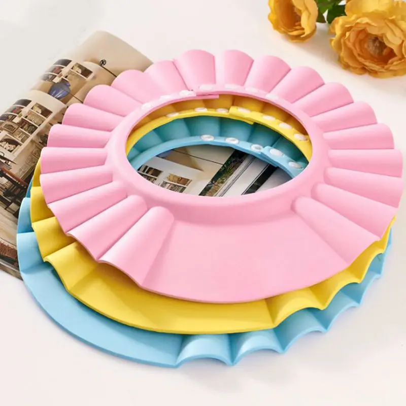 Регулируемая детская шапочка для душа шампуня купания Шапочка с изменяемым