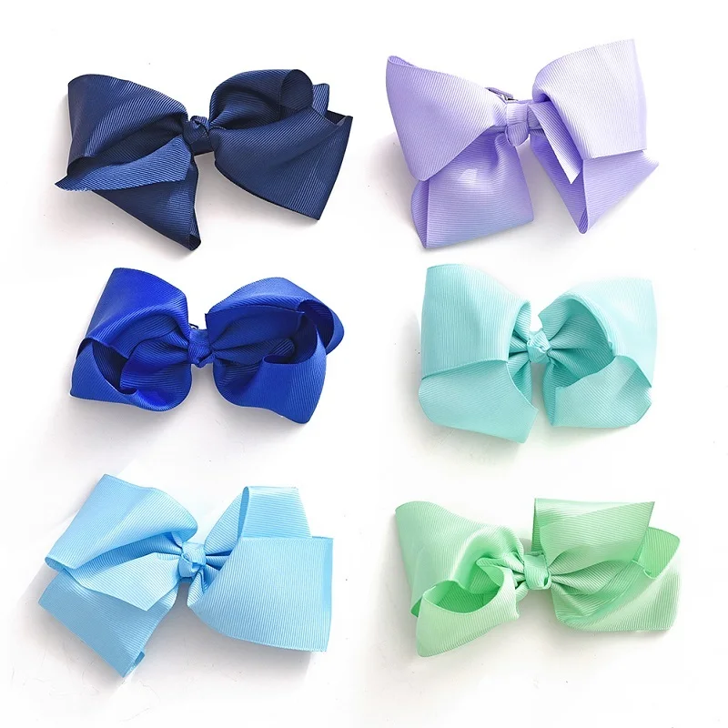 M MISM 6 Inch 20pcs/sets Fashion Hairpins Colors Children Big Bowknot Girls Hair Accessories Cintillos Ninas Diademas Para Mujer | Детская