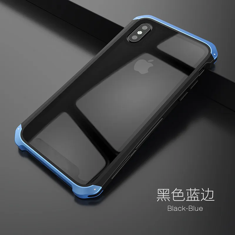 Soinmy противоударный металлический чехол для iPhone XR, чехол-броня, закаленное стекло, задняя крышка для iPhone 6, 7, 8 Plus, X, XS, XR, XS Max, роскошный чехол