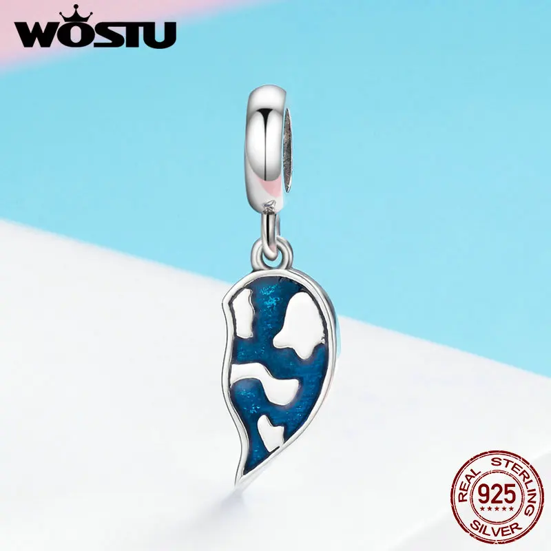 WOSTU Подвеска из настоящего серебра 925 пробы подвеска с подвеской в виде браслета