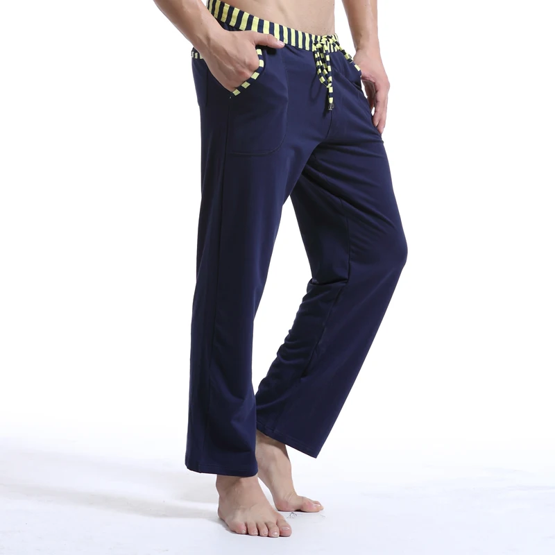 WJ мужские штаны для отдыха хлопковые Пижамные сексуальные повседневные с