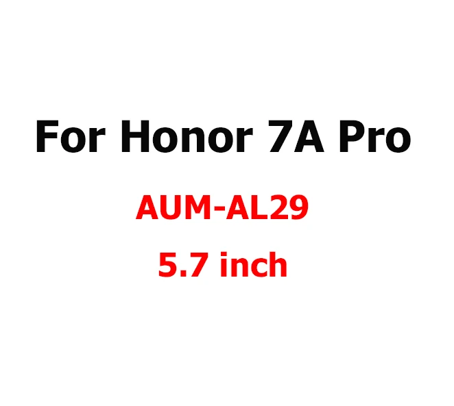 Honor 7A Pro 5.7 Защитное стекло для Honor 7A DUA-L22 7A Pro AUM-AL29, закаленное стекло для huawei Y6 Prime Y5, Защитная пленка для экрана 9H - Цвет: Honor 7A Pro 5.7