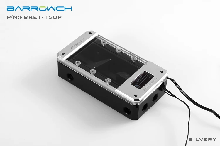 Barrowch FBRE1-P, BoxFish резервуары, LRC 2,0, POM квадратные умные цифровые резервуары, температура в реальном времени - Цвет лезвия: Silver