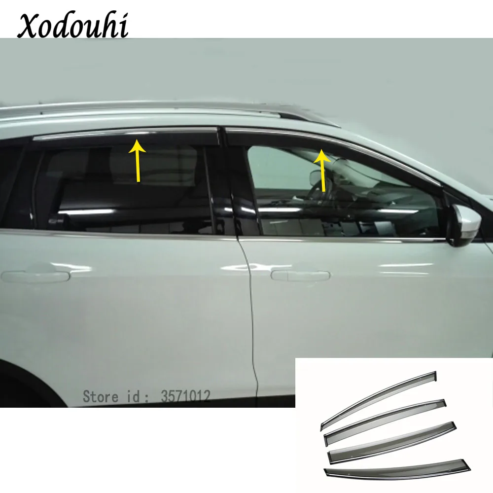 4 шт. пластиковые ветрозащитные стекла для Ford Kuga Escape 2017 2018 2019 2020 2021|wind visor|rain window