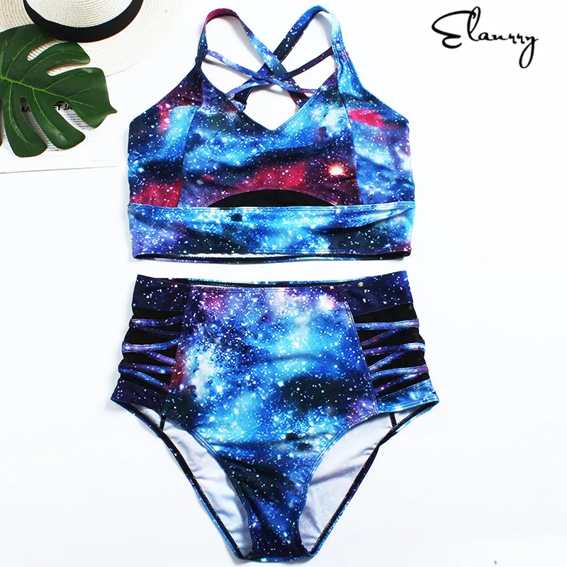 Biquinis Feminino 2019 купальник большой Размеры s Высокая талия Купальники для малышек