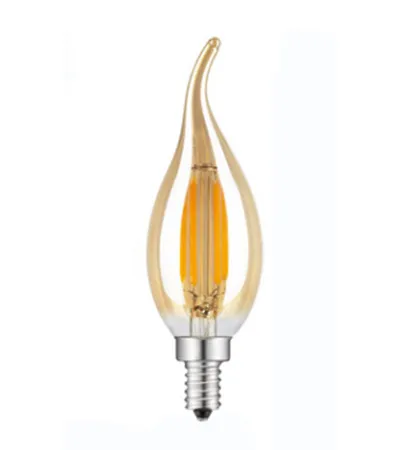 E14 4W 110V Dimmable 10 шт./лот, дизайнерский энергосберегающий Золотой светильник, 2 Вт, 4 Вт, свеча E14, 220 В, 110 В, с регулируемой яркостью, C35, C35L, светодиодный светильник накаливания, лампы на 360 градусов - Emitting Color: E14 4W 110V Dimmable