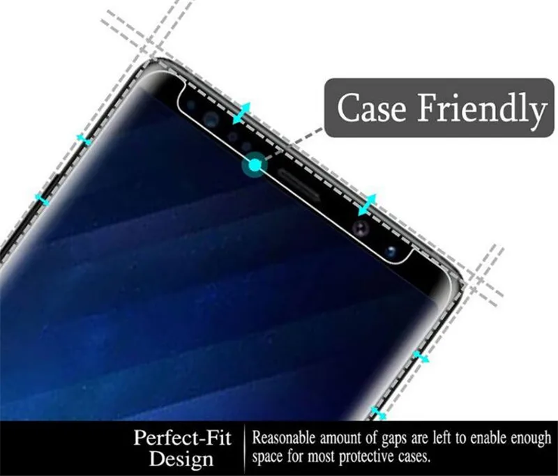3D изогнутый защитный чехол из закаленного стекла для Samsung Galaxy S8 plus Note 8|Защитные