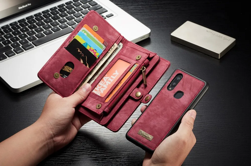 Для Coque samsung A40 чехол на молнии кошелек Folio Магнитный чехол из натуральной кожи чехол для samsung Galaxy A40 A50 A30 A20 S10 Plus