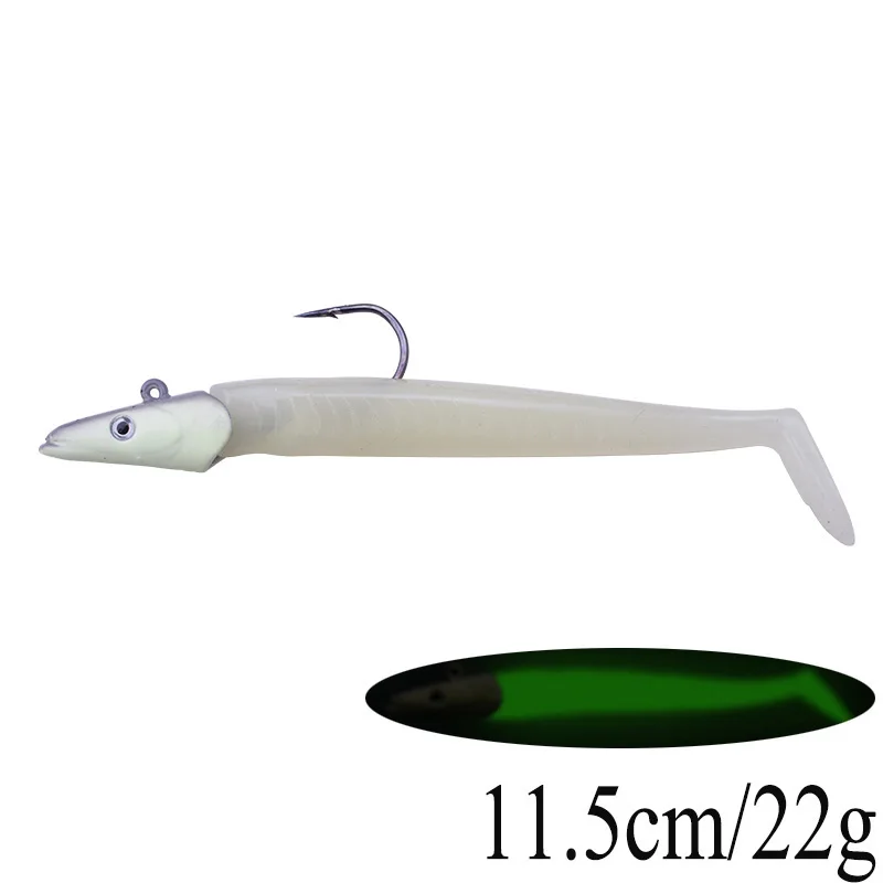 Proleurre 1 шт. 11 5 см 22 г jig Head одинарный крючок Мягкие Рыбная приманка вобблер приманки