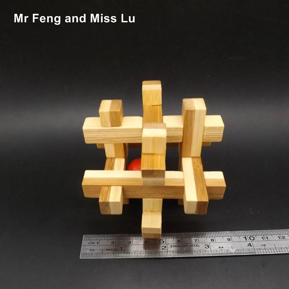 Бамбуковая 3D клетка традиционная китайская игрушка для детей - купить по