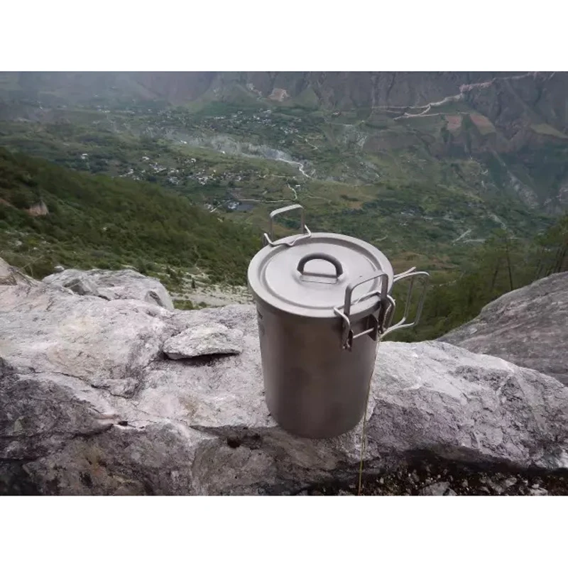 Кит Ti6300 Многофункциональный титановый горшок кухонная посуда светильник вес