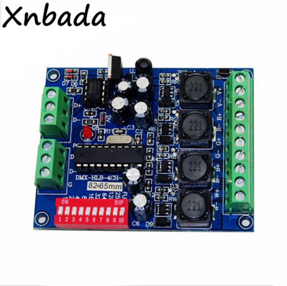 DMX 4CH RGBW светодиодный контроллер с постоянным приводом 4 канала DMX512 ток 700ma Мощный