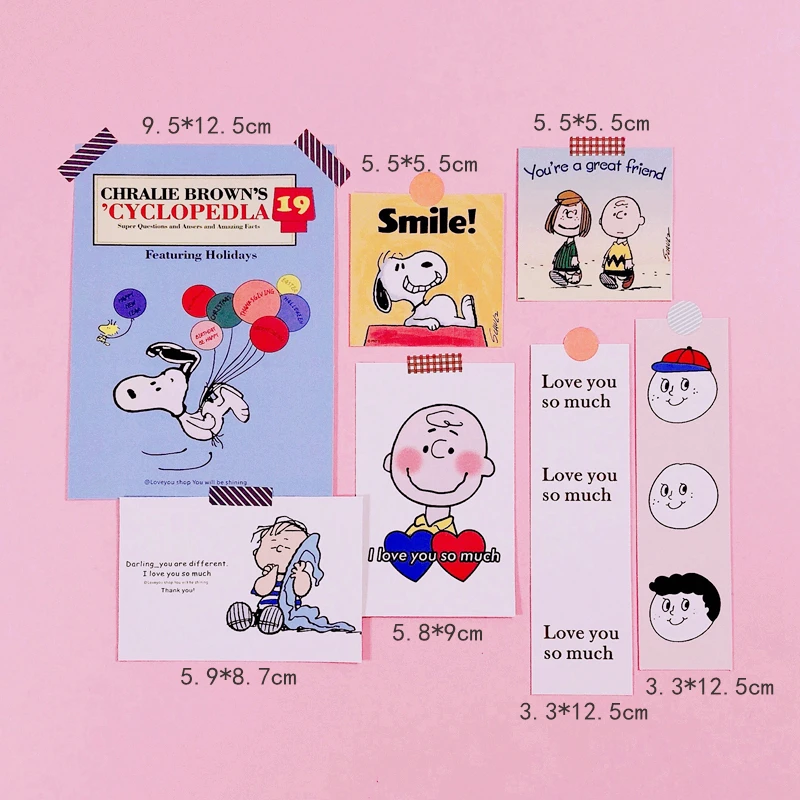 Ins популярные милые наклейки из мультфильмов Snoopy стикеры чемодан Дневник Книга ручной работы s Office обучения украшения поставки